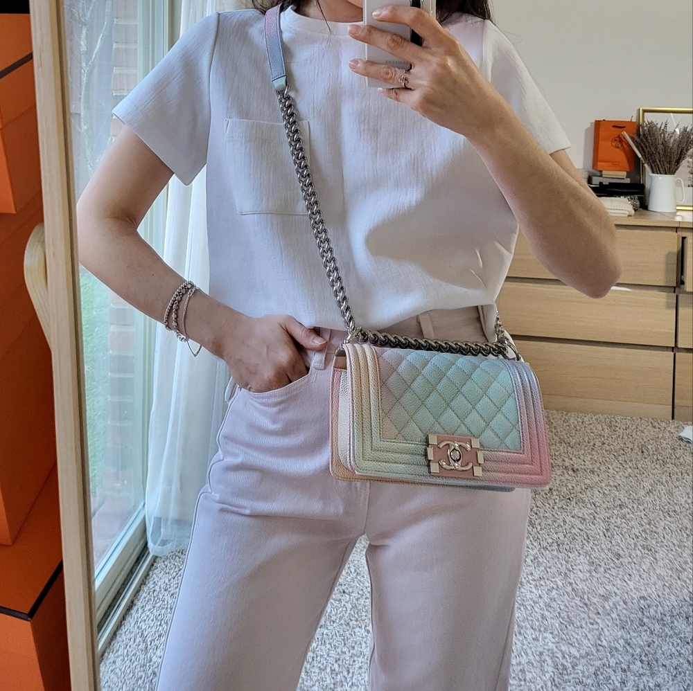 ❌️SOLD❌️Chanel boy bag rainbow small - Picture 5 of 14